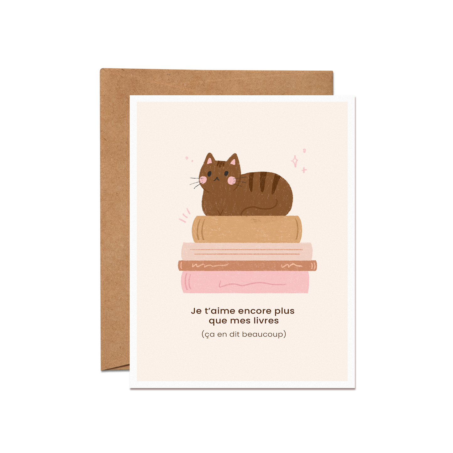 Carte Je t'aime plus que les livres