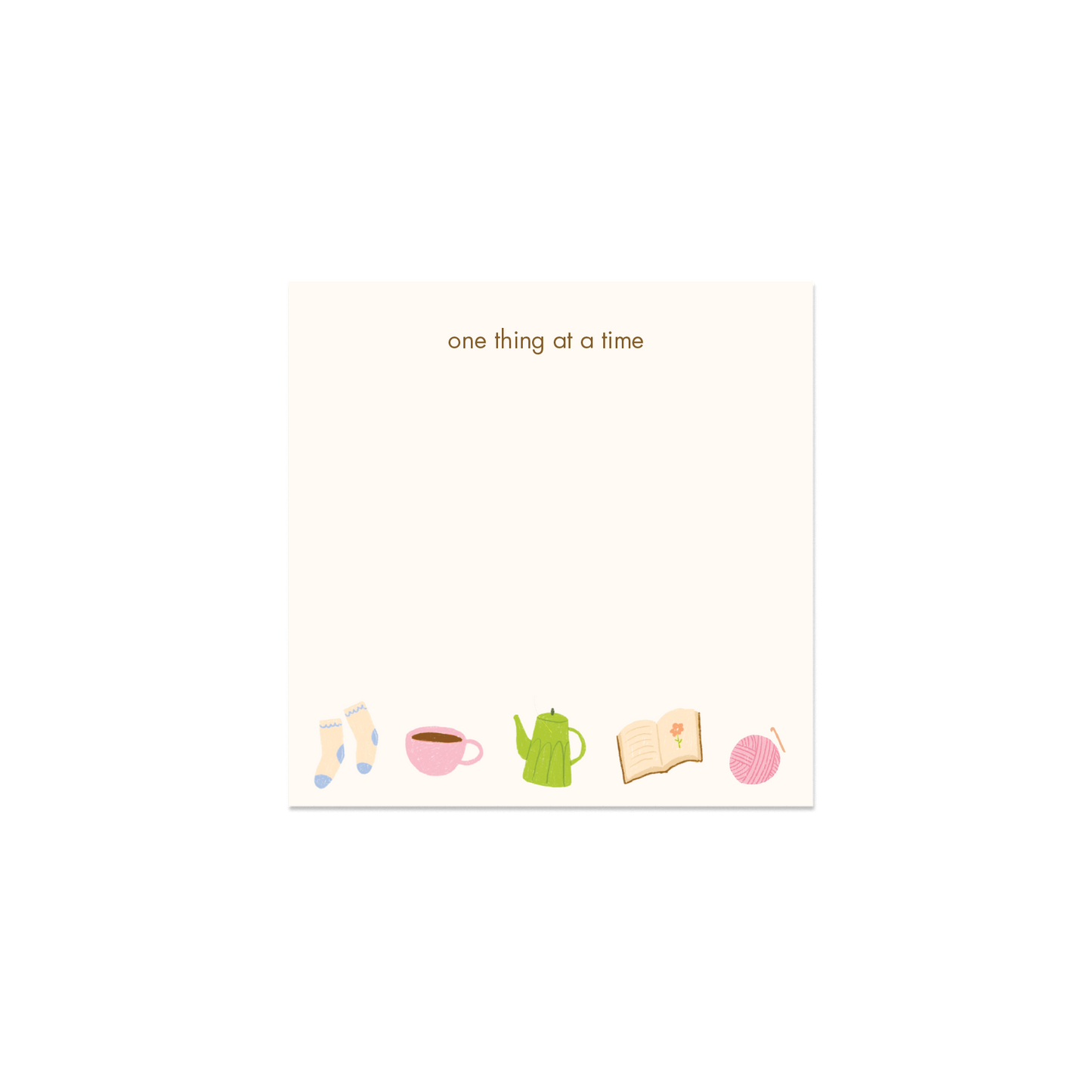 Cozy Things Memo Pad