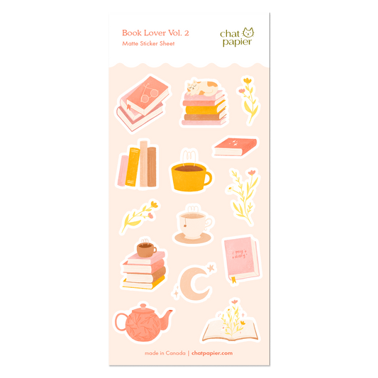 Book Lover Vol. 2 Sticker Sheet