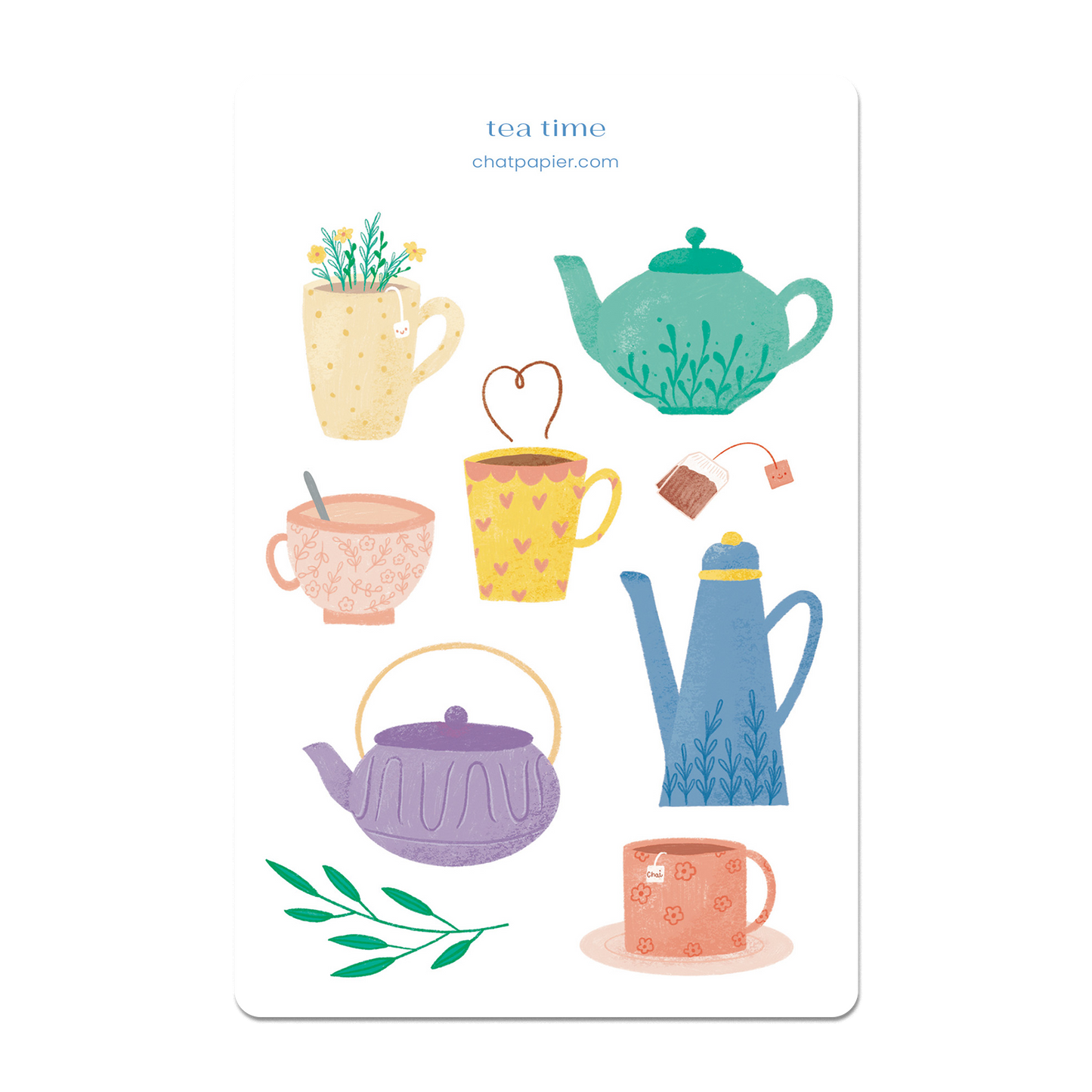 Tea Time Sticker Sheet
