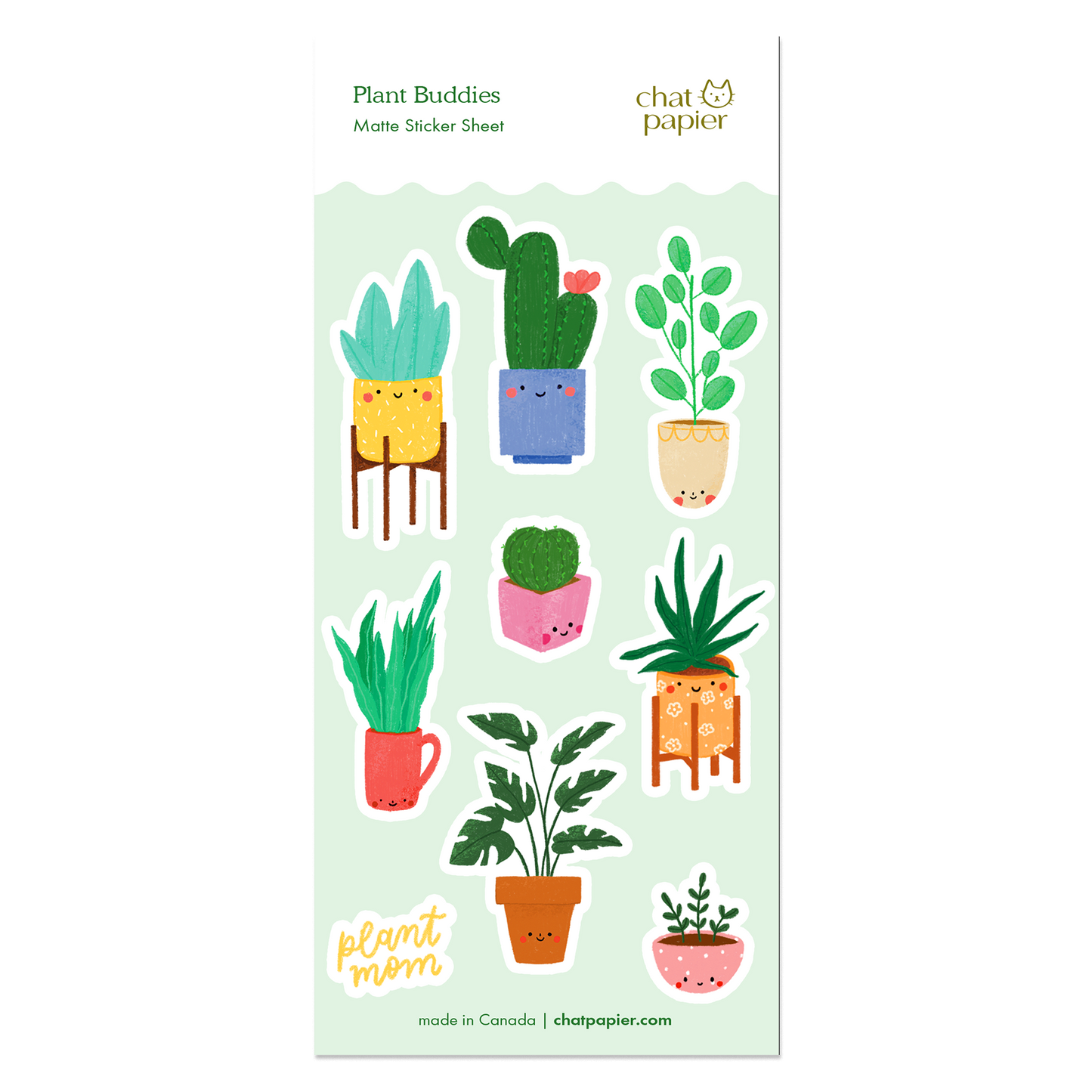 Plant Buddies Sticker Sheet