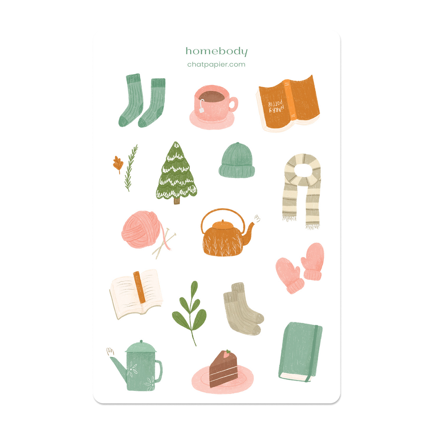 Homebody Sticker Sheet