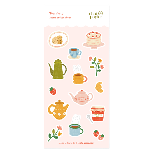 Tea Party Sticker Sheet