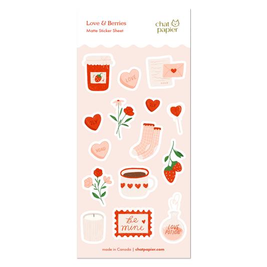 Love & Berries Sticker Sheet