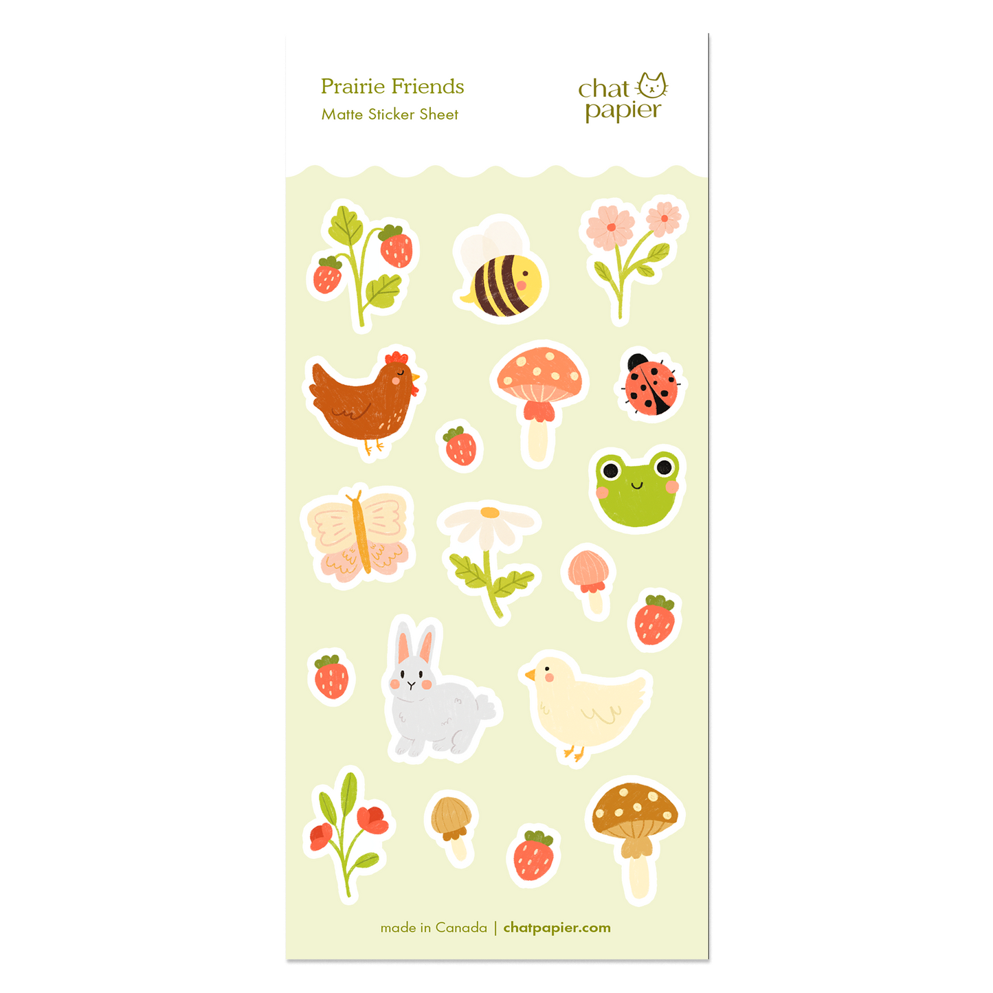 Prairie Friends Sticker Sheet