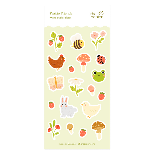 Prairie Friends Sticker Sheet