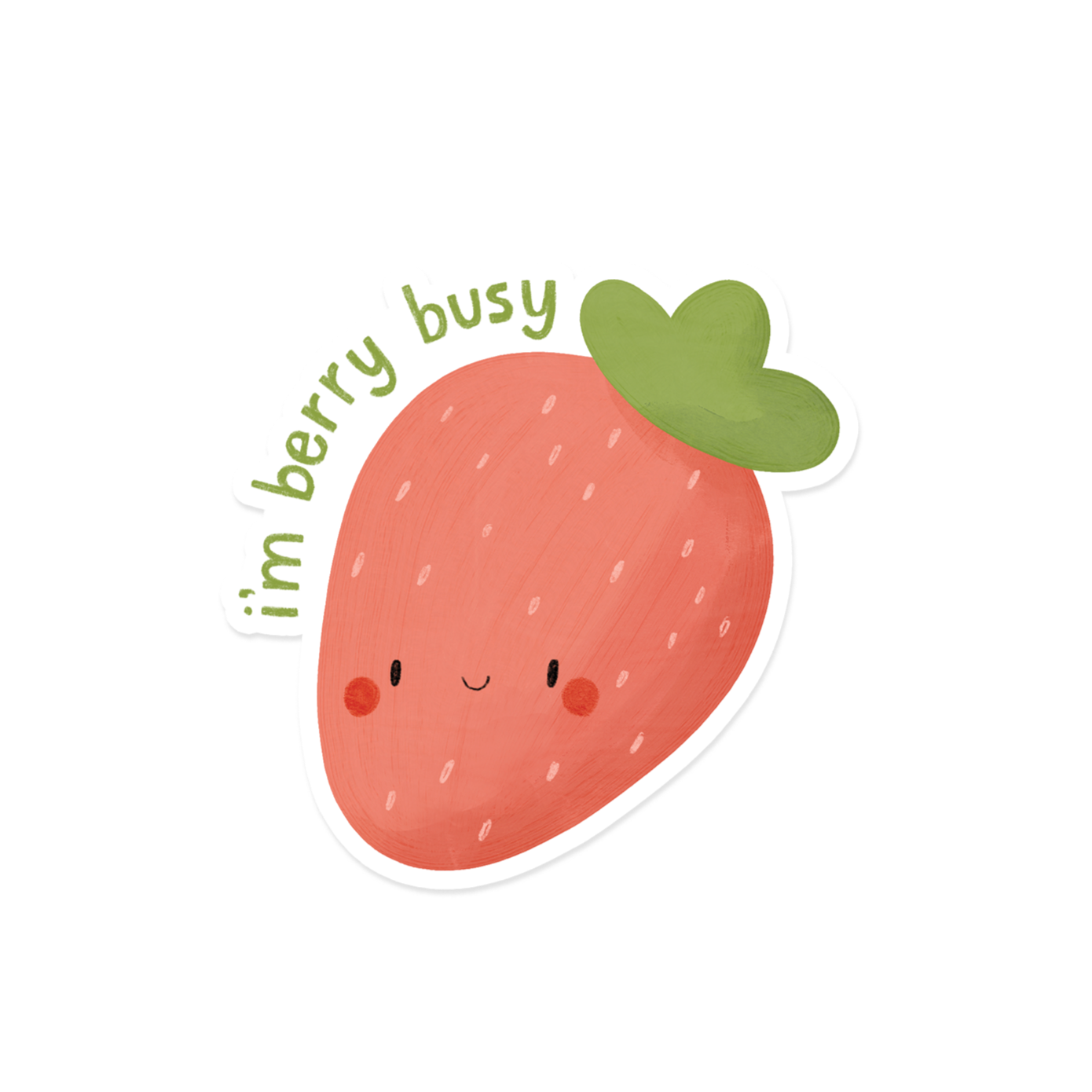 I'm Berry Busy Sticker
