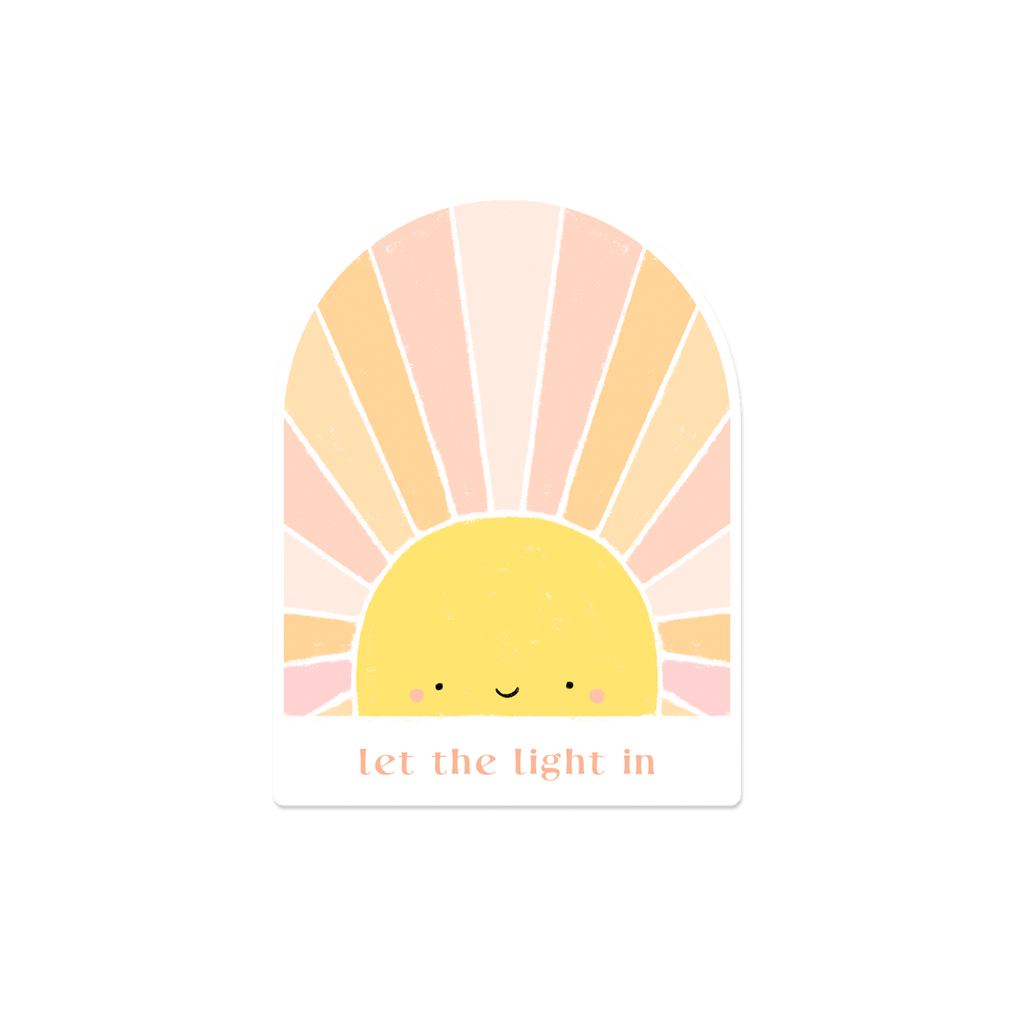 Autocollant Let the light in