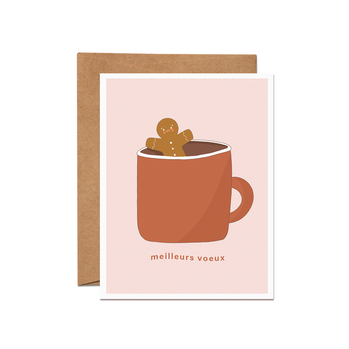 Gingerbread in a Mug French Card