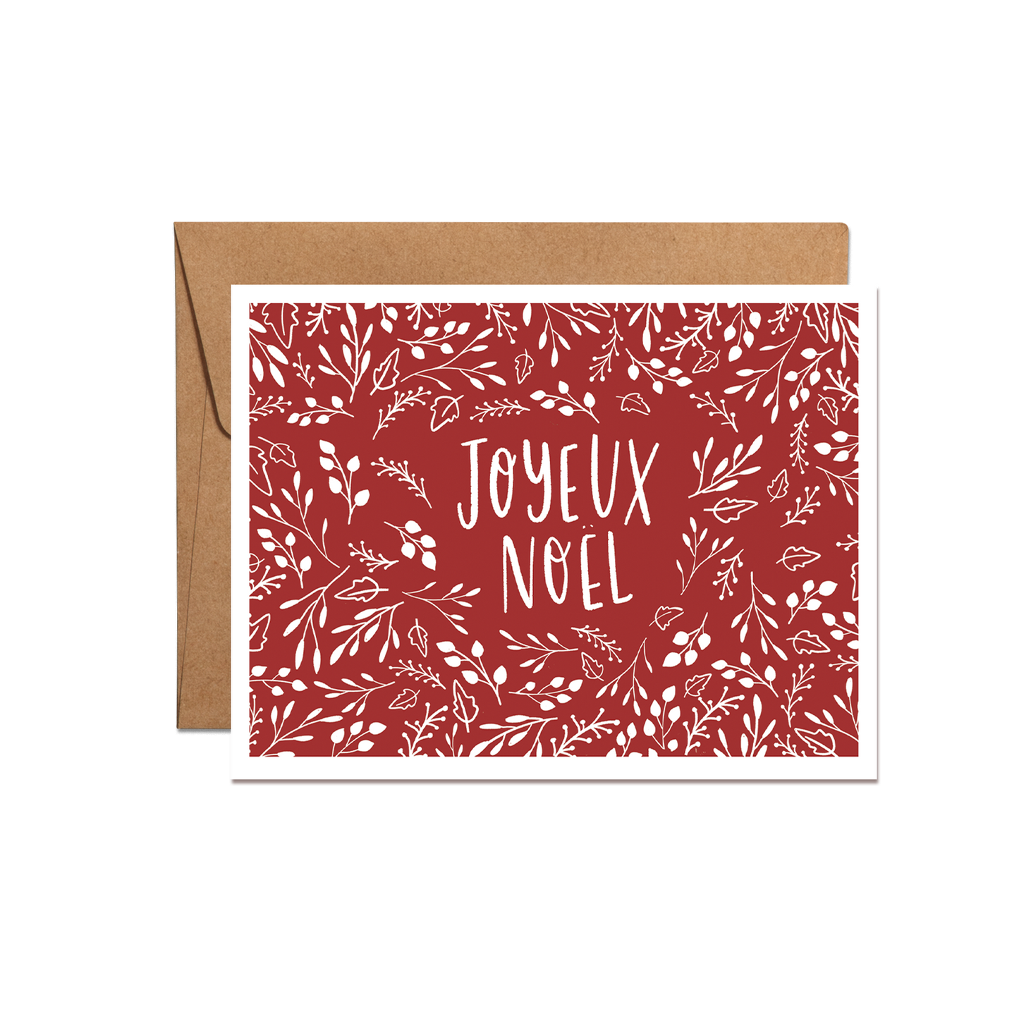 Joyeux Noel Floral Card