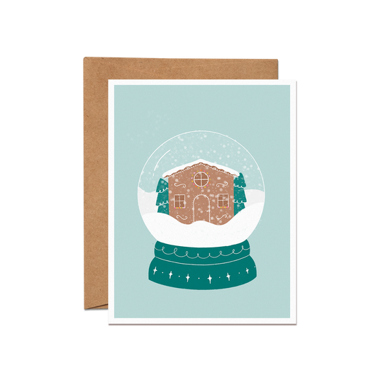 Snowglobe Holiday Card