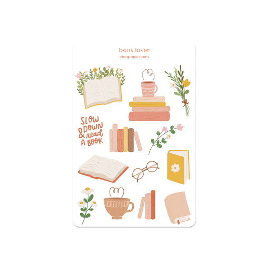 Book Lover Vol. 1 Sticker Sheet