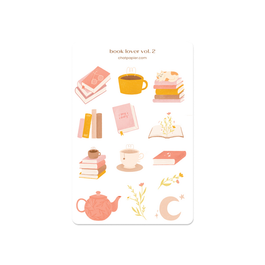 Book Lover Vol. 2 Sticker Sheet