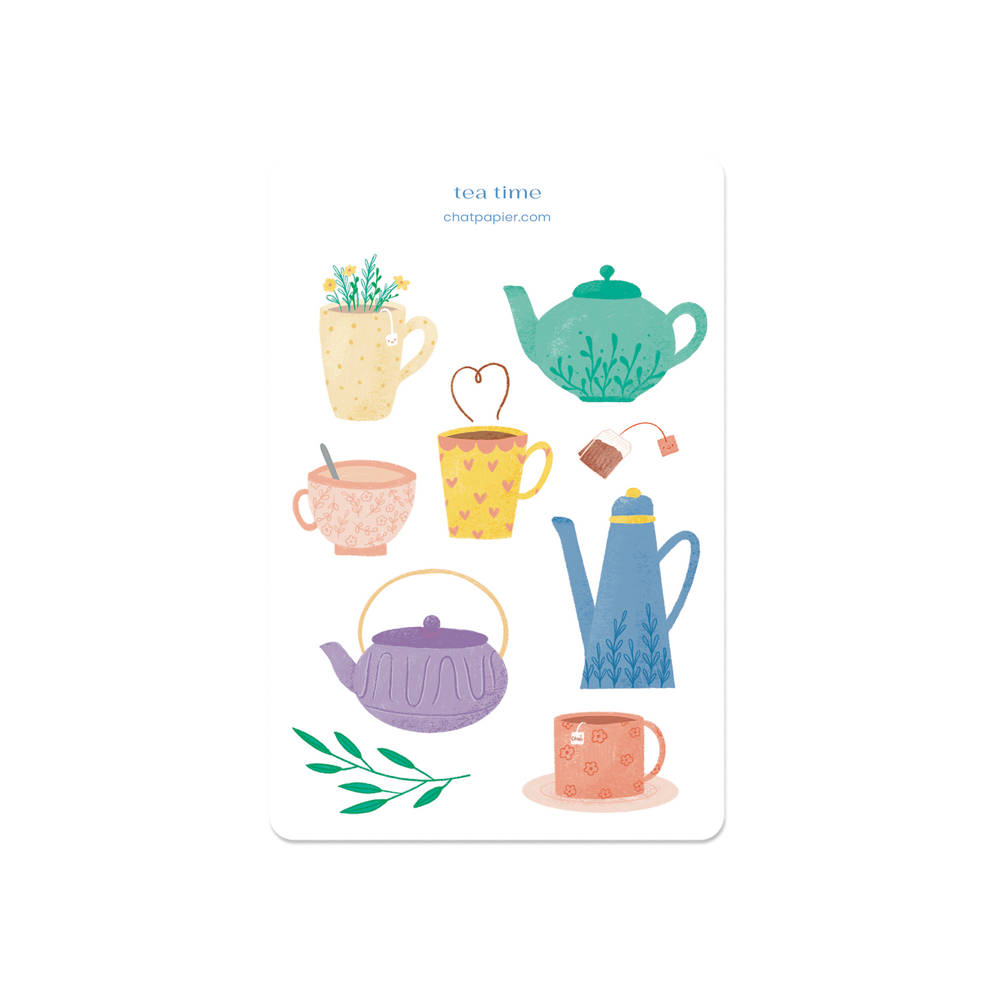 Tea Time Sticker Sheet