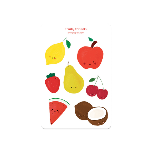 Fruity Friends Sticker Sheet