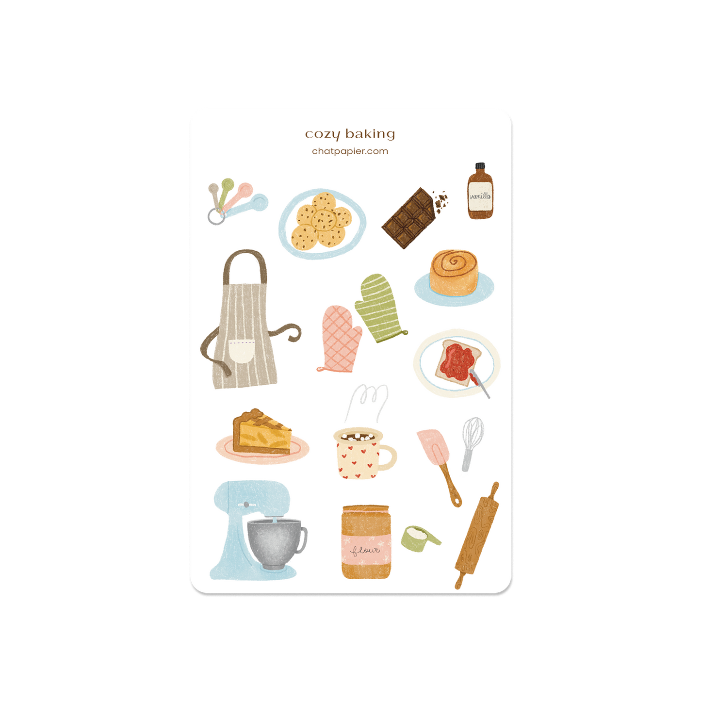 Cozy Baking Sticker Sheet