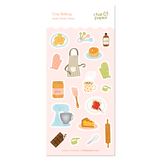 Cozy Baking Sticker Sheet