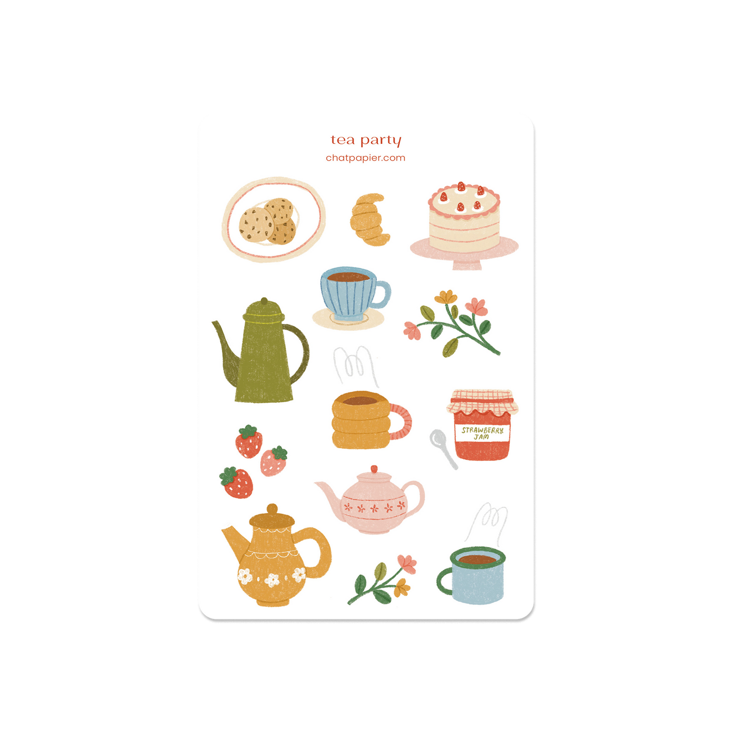 Tea Party Sticker Sheet