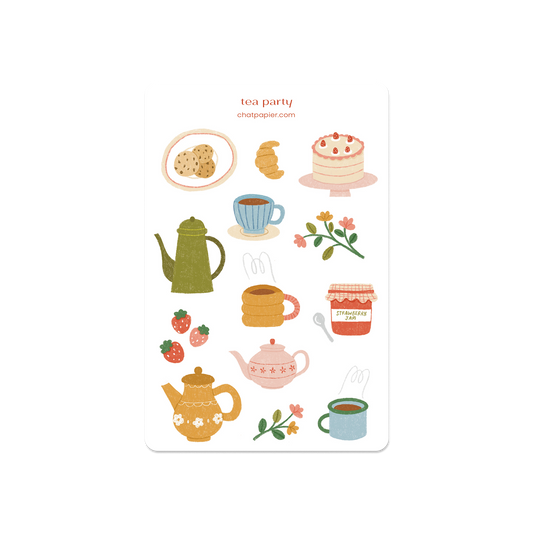 Tea Party Sticker Sheet