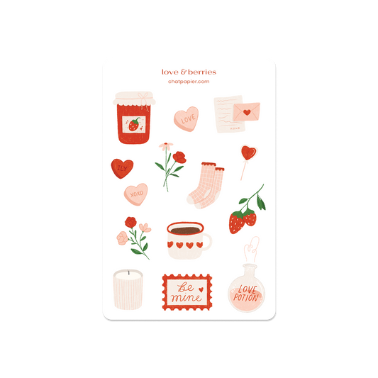 Love & Berries Sticker Sheet